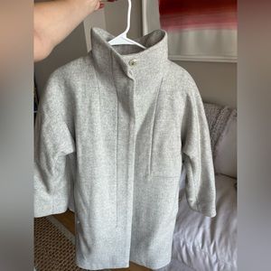 Aritzia Wilfred Grey Coat
